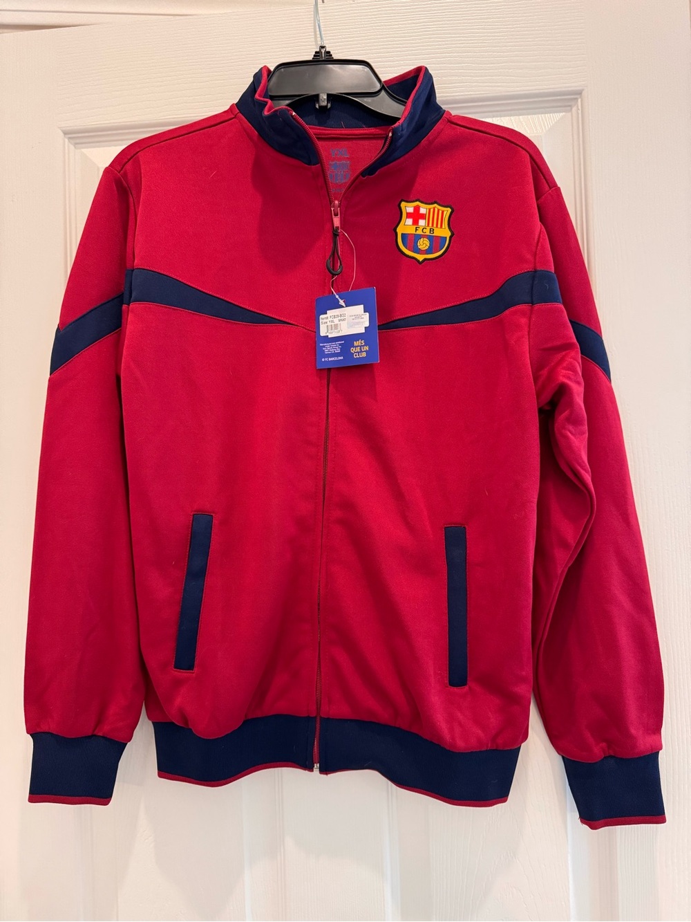 FC Barcelona Red/Burgundy & Navy Track Jacket